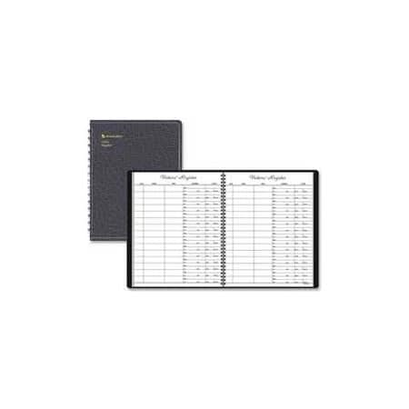 At-A-Glance At-A-Glance Visitor Registration Book, 8-7/8" x 11-7/16", Black Cover, 60 Sheets/Pad 8058005